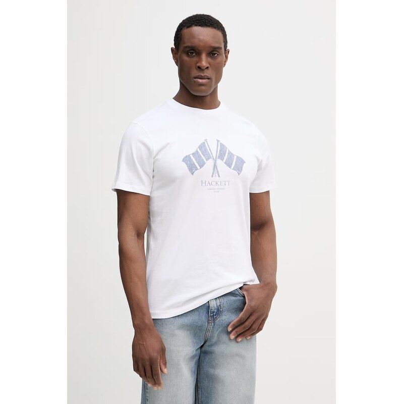 Bavlnené tričko Hackett London 67603184