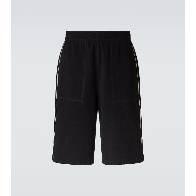 Wales Bonner Prince cotton-blend terry shorts 68282423