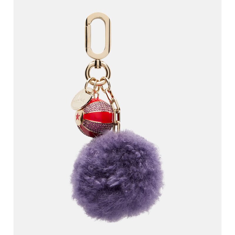 Christian Louboutin Leather-trimmed bag charm 68181591