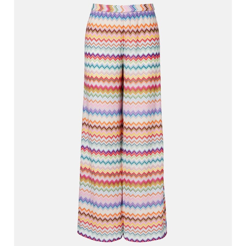 Missoni Zigzag lamà palazzo pants 67995890