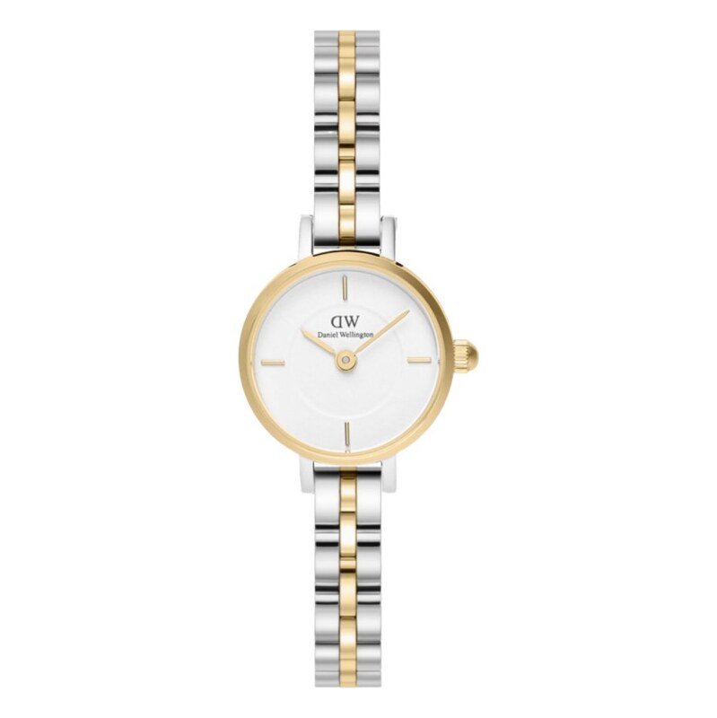 Daniel Wellington Petite Mini 19 Arch 3-Link White Two Tone G S 67603291