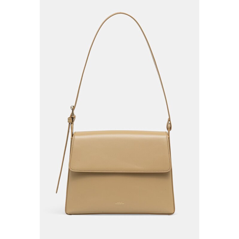 Kožená kabelka A.P.C. sac virginie flap 67603329