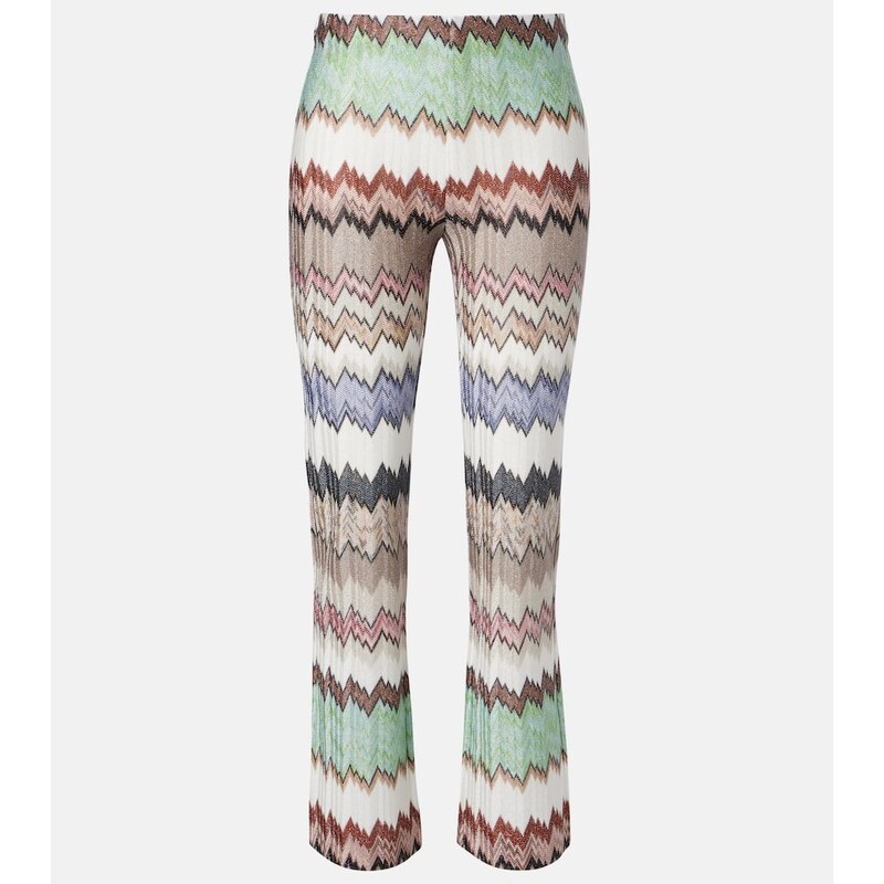 Missoni Zigzag lamÃ cropped straight pants 67965283