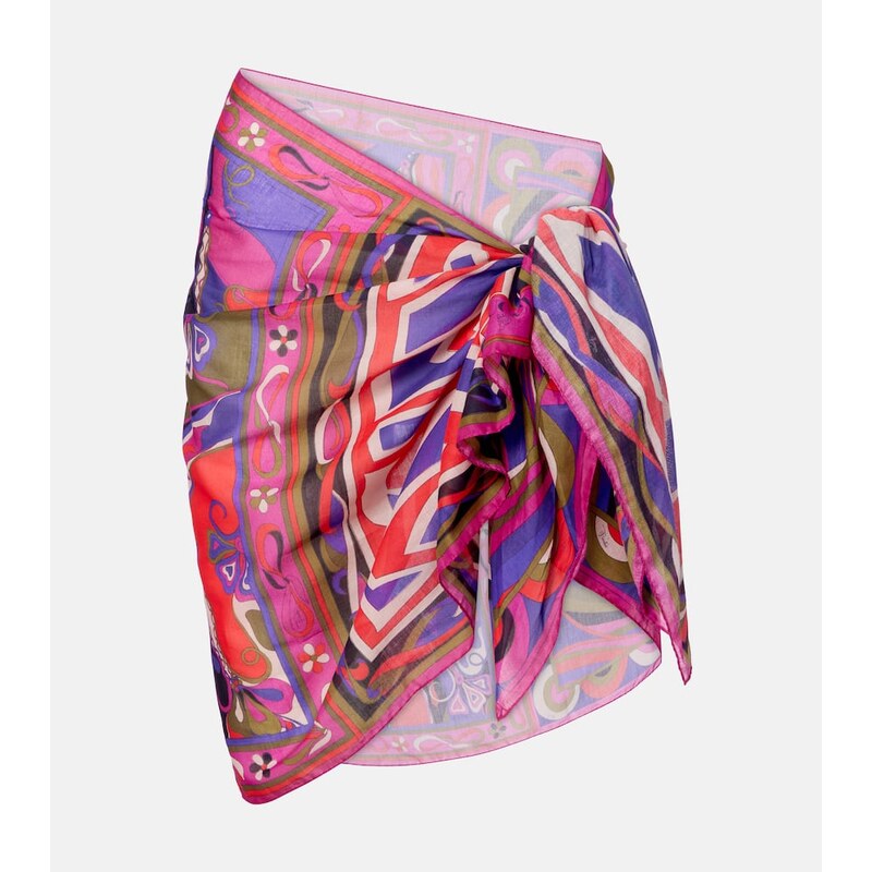 Pucci Orchidee cotton beach cover-up 68288521