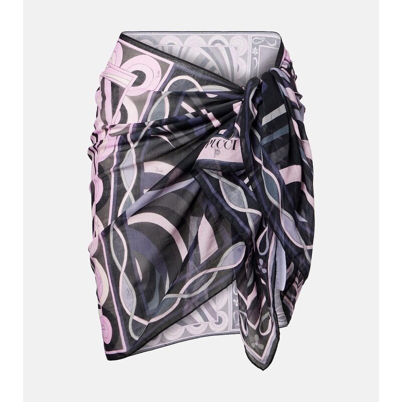 Pucci Iride semi-sheer cotton beach cover-up 68051075