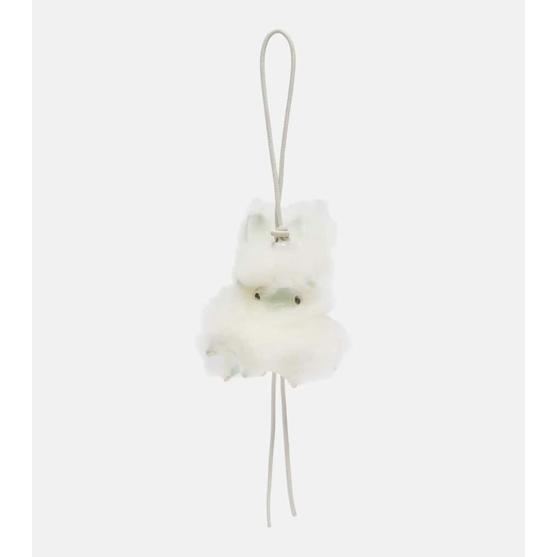 Loewe Bunny shearling bag charm 68016708
