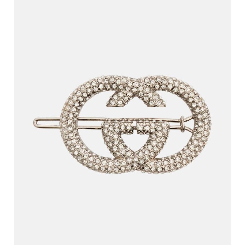 Gucci Interlocking G embellished barrette 68233852
