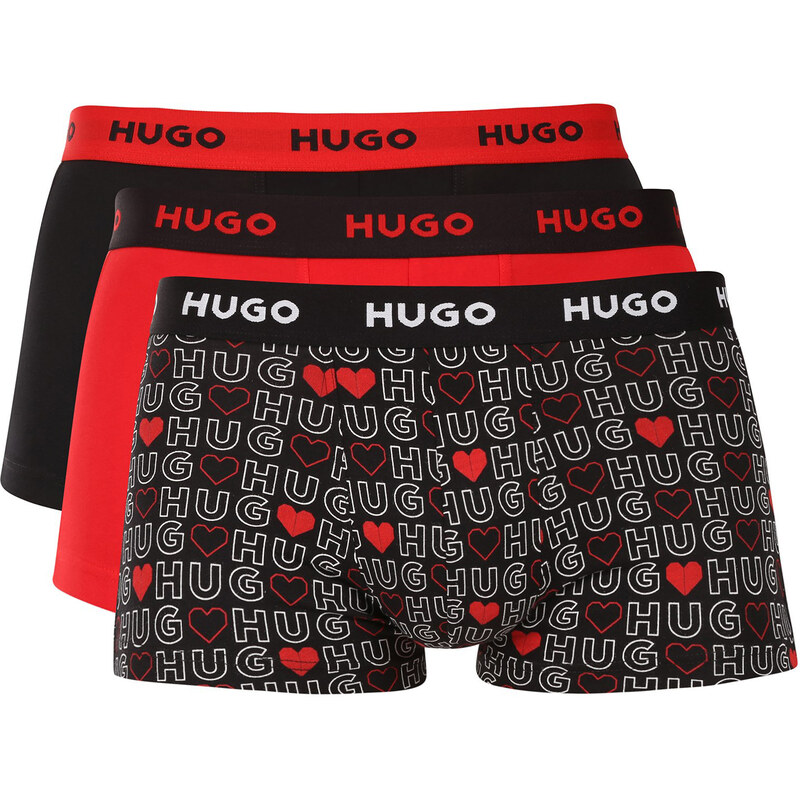 3PACK pánske boxerky HUGO viacfarebné (50532550 969) 67604495