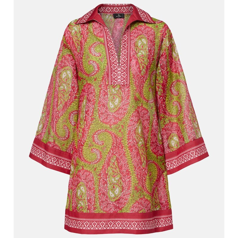 Etro Printed cotton and silk tunic 67996388