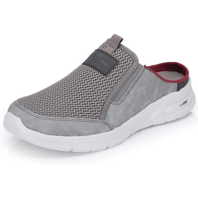 Pánske šľapky RIEKER B7390-42 sivá S6 67603972