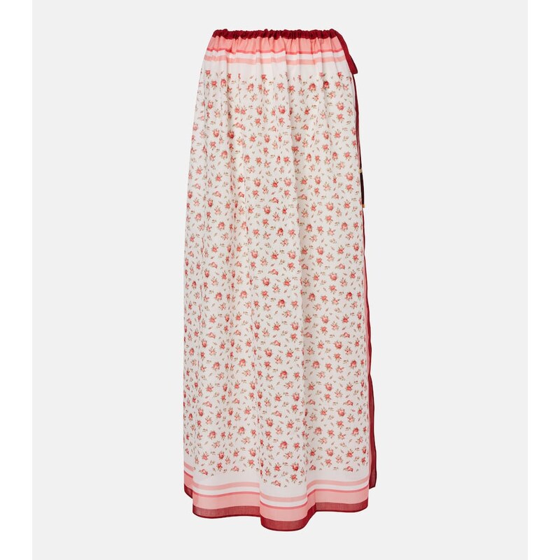 Dolce&Gabbana Floral cotton beach cover-up 68100913