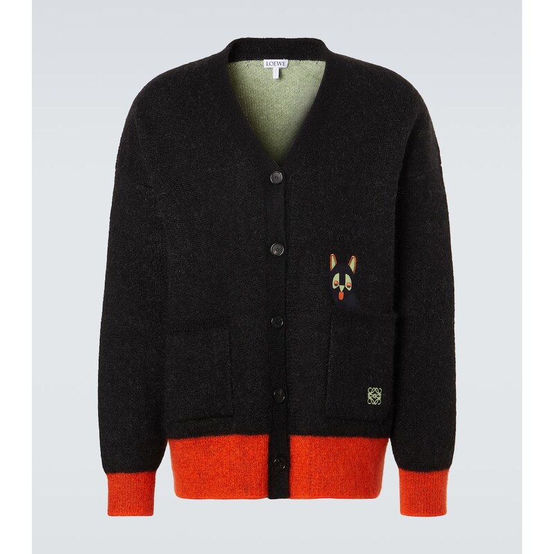 Loewe x Louis Wain mohair-blend cardigan 68051290