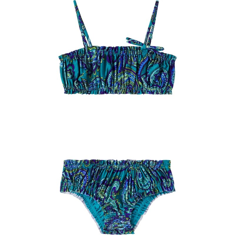 Zimmermann Kids Paisley ruched bikini 67965869