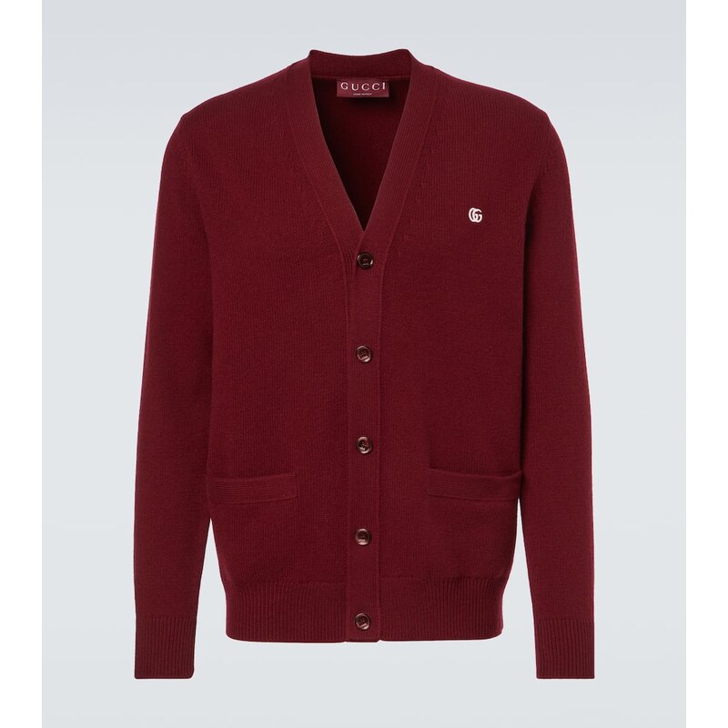 Gucci Double G wool and cashmere cardigan 67986346