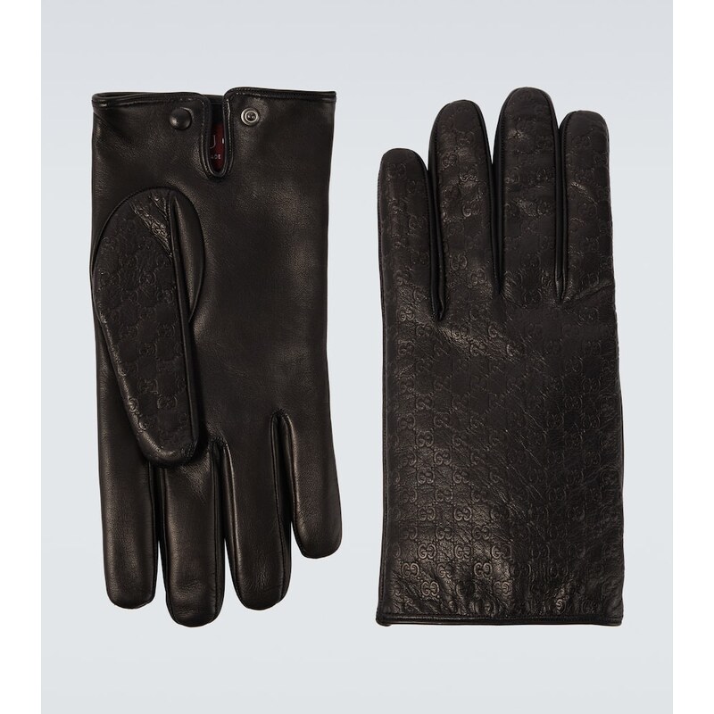 Gucci GG leather gloves 68205037