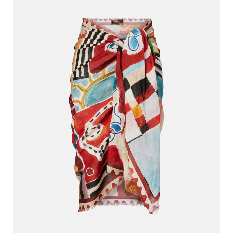 Alemais AlÃmais x LRNCE Michelle printed cotton beach cover-up 68257130