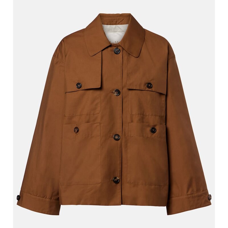 Max Mara The Cube Bouquet cotton-blend twill jacket 67976154