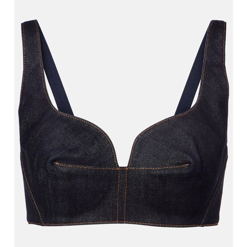 Givenchy Denim bra top 68027348