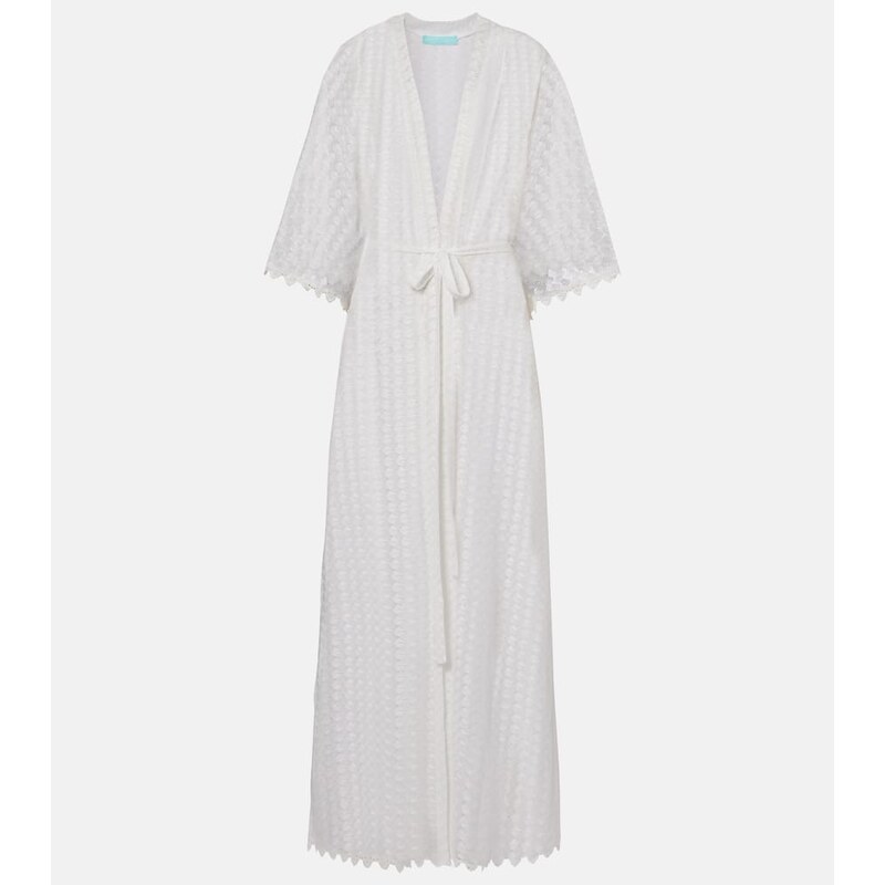 Melissa Odabash Tali scalloped sheer kaftan 68322575