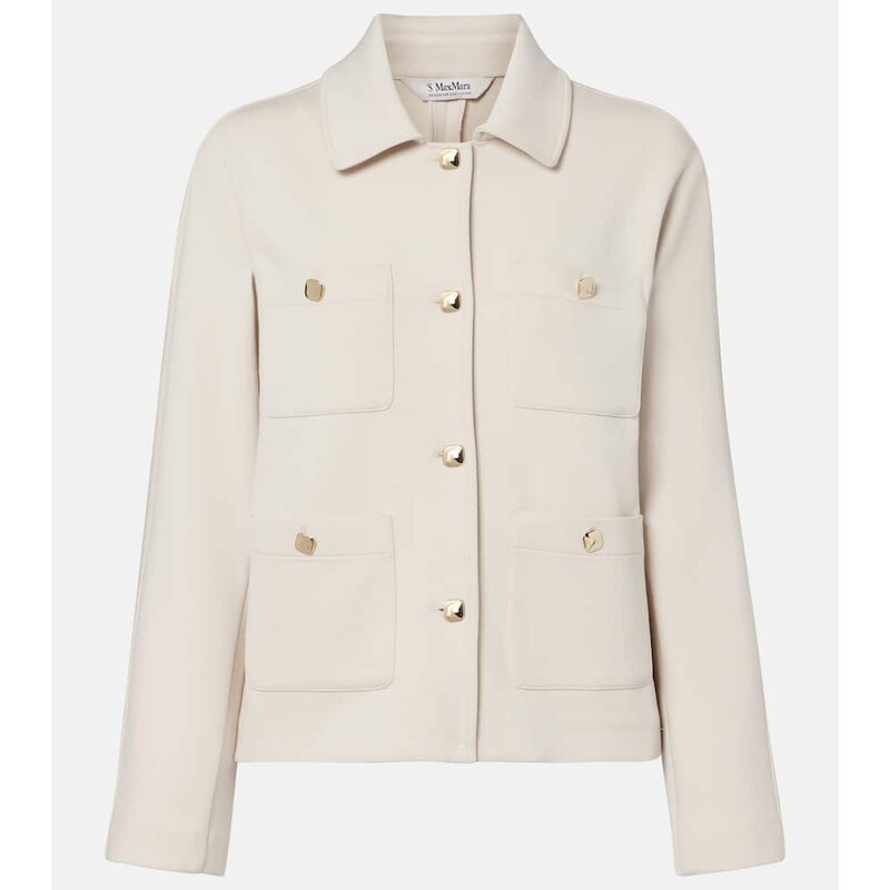 S Max Mara Armonioso cotton-blend jersey jacket 68027414