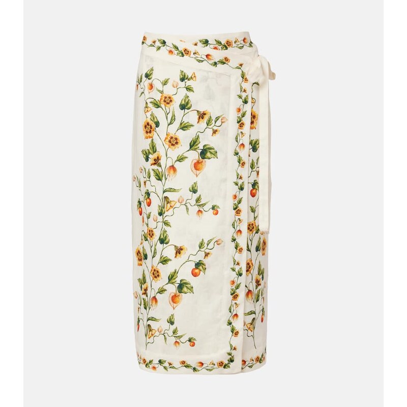 Agua by Agua Bendita Luna floral linen beach cover-up 67996630