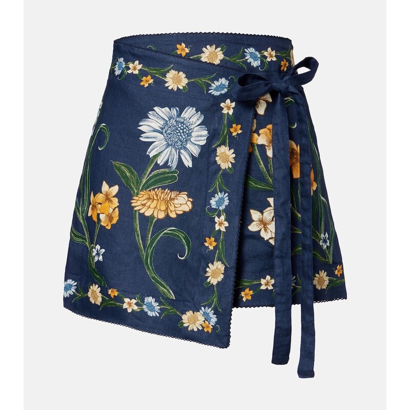 Agua by Agua Bendita Floral linen beach cover-up 68277973