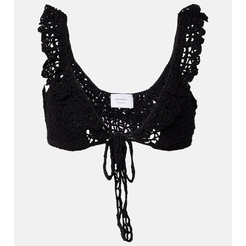 Anna Kosturova Crochet crop top 68006981