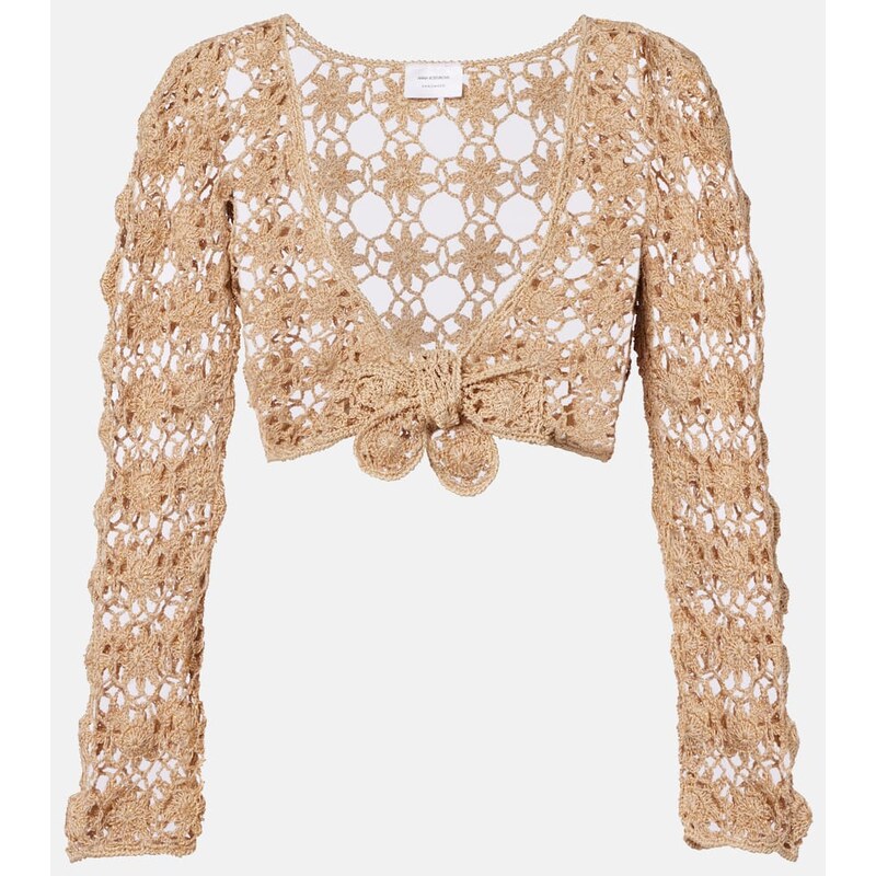 Anna Kosturova Bella Ballerina crochet cotton crop top 67996636