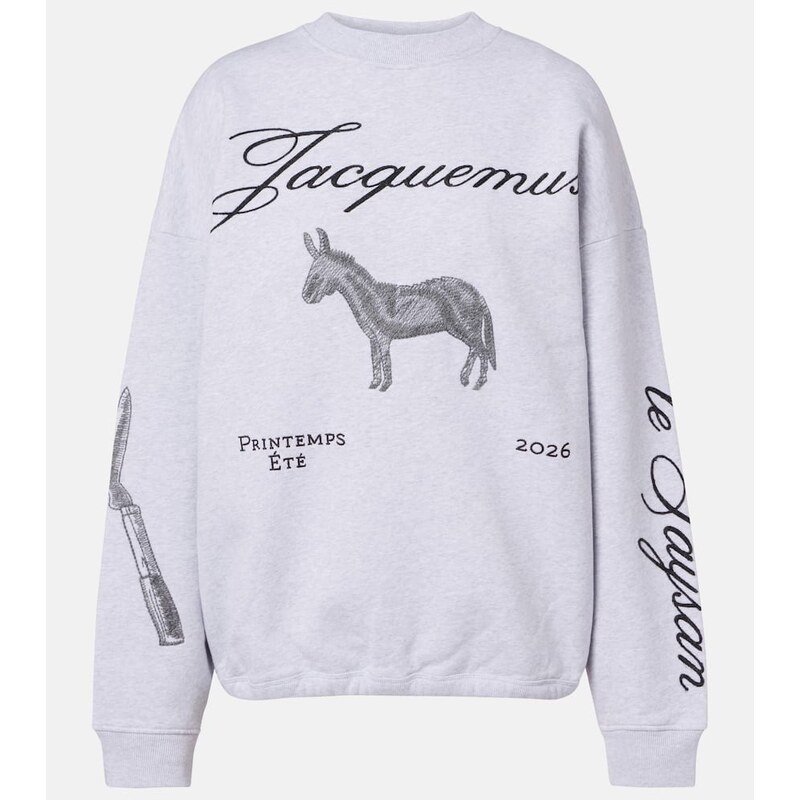 Jacquemus Ane embroidered cotton sweatshirt 67986484