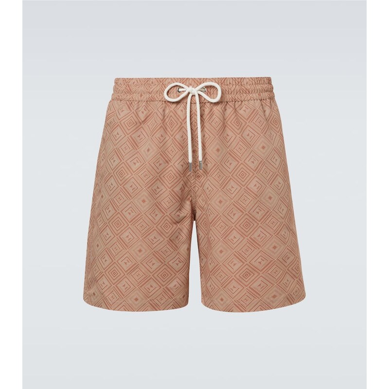 Frescobol Carioca Santos printed swim trunks 68200834