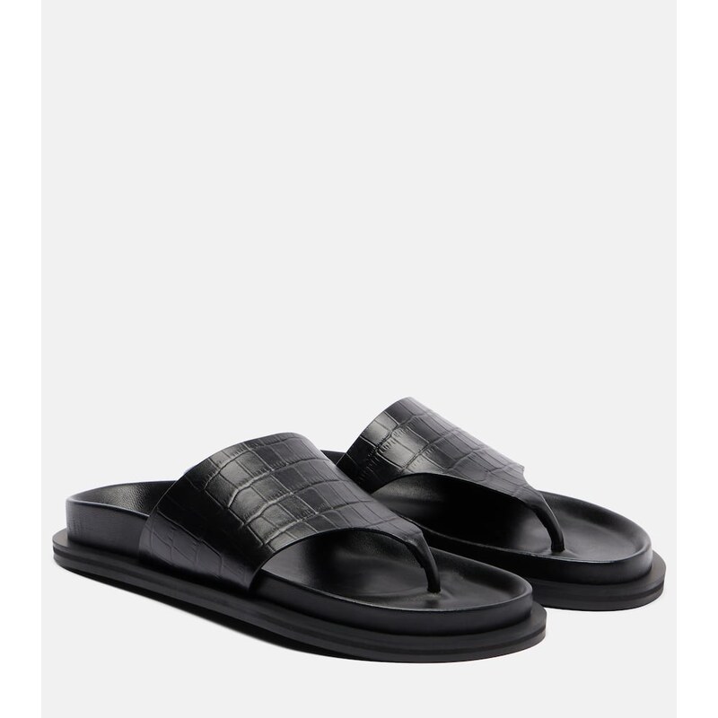A.Emery Imara croc-effect leather thong sandals 67935349