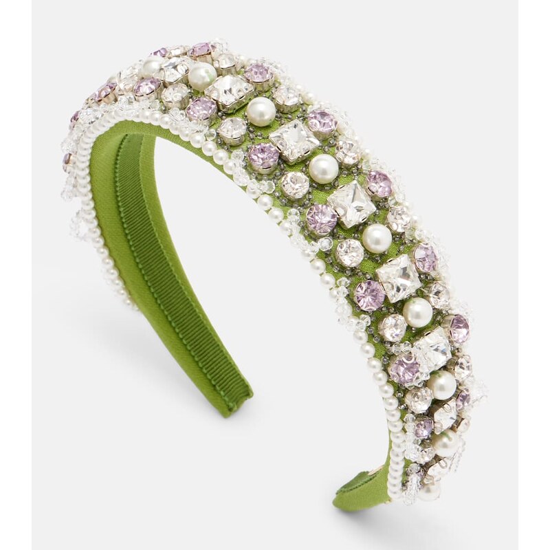 Valentino Embellished wool and silk headband 68290946