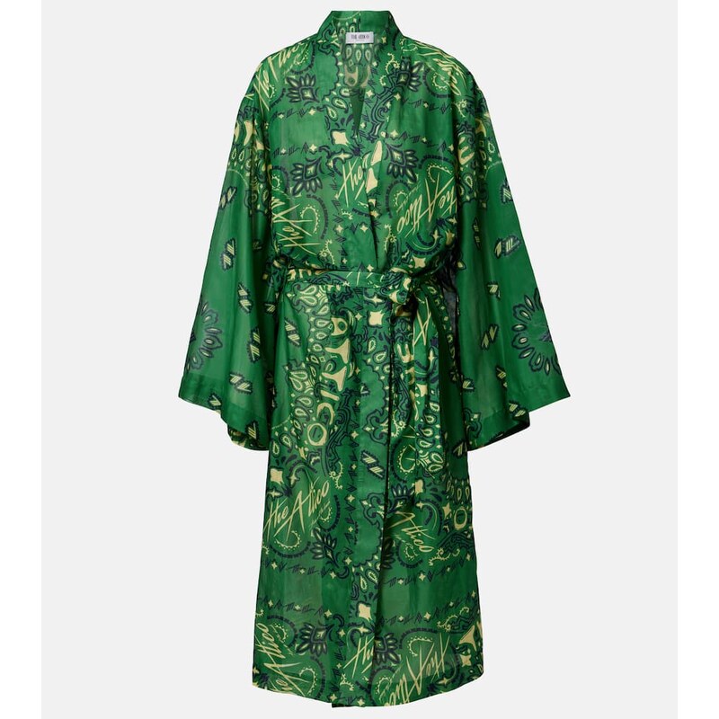 The Attico Bandana cotton muslin kaftan 67935402