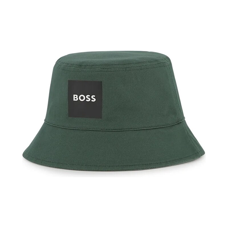 Bavlnená obojstranná detská čiapka BOSS 67615113