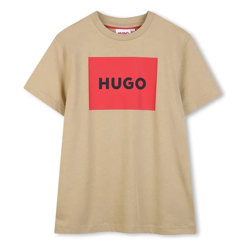 Detské bavlnené tričko HUGO 67604579