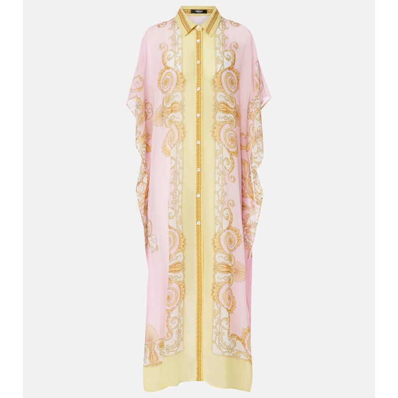 Versace Underwater Barocco georgette kaftan 68232121