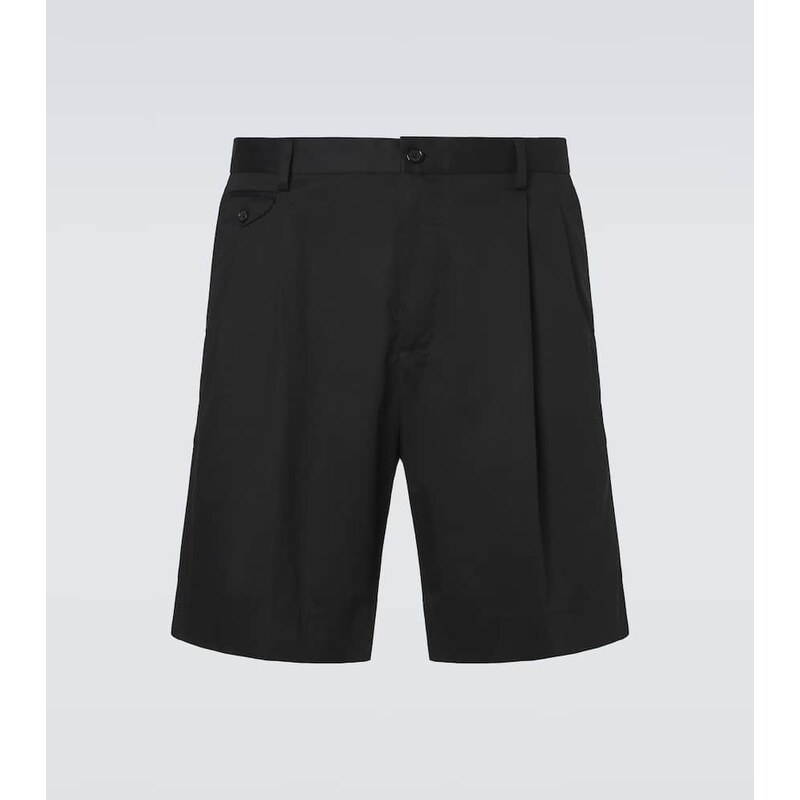 Dolce&Gabbana Pleated cotton-blend Bermuda shorts 67986639