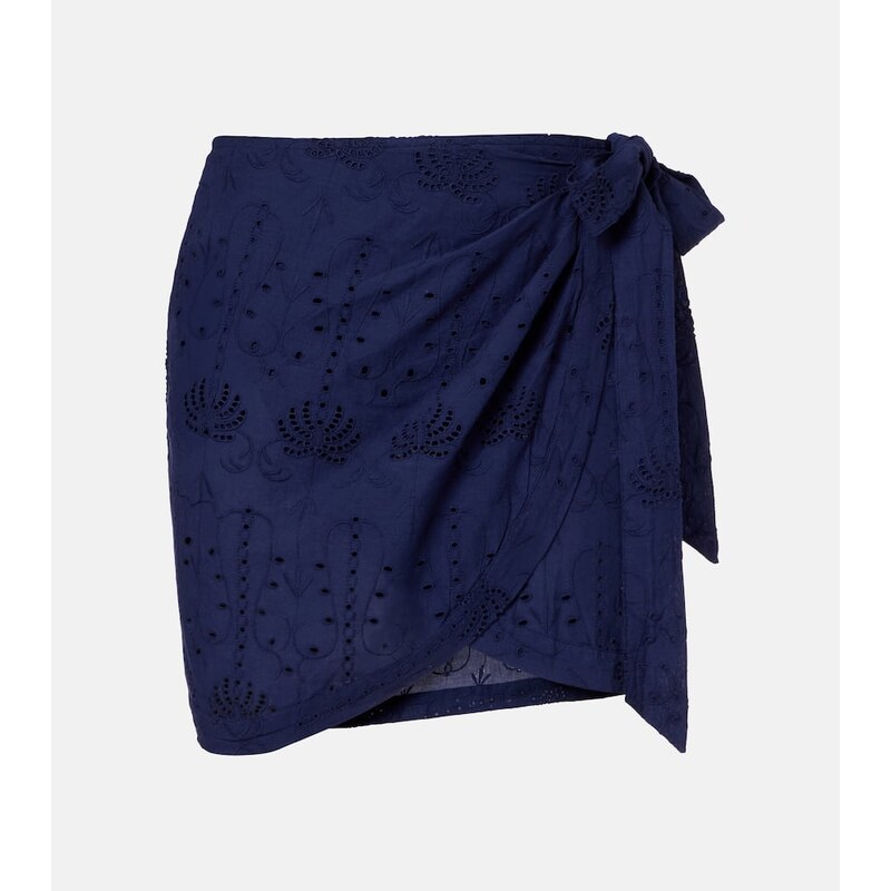 Melissa Odabash Embroidered cotton beach cover-up 68392589