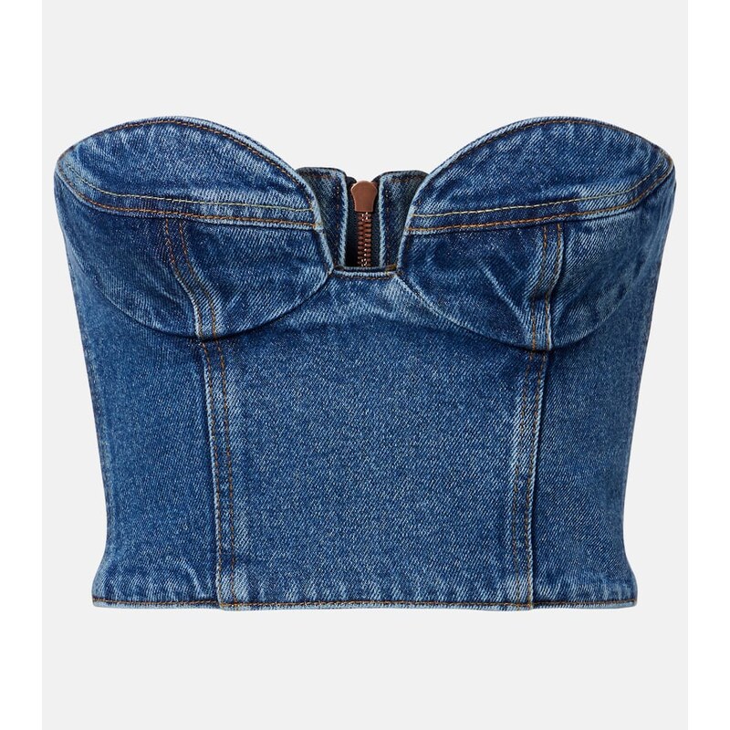 Magda Butrym Denim bustier top 68027671
