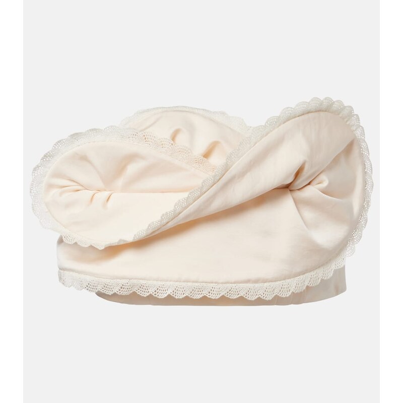 Magda Butrym Ruffled cotton and silk bandeau top 68305867