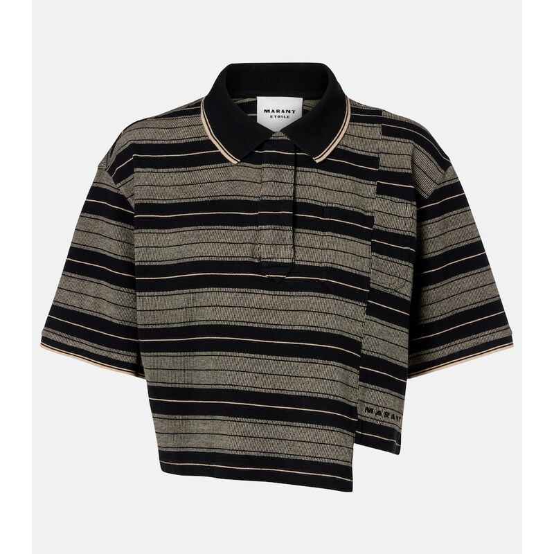 Marant Etoile Isalyne striped cotton polo shirt 68027720