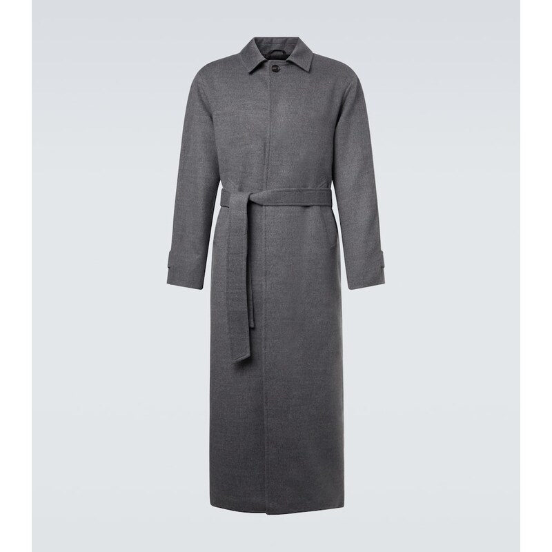 Saman Amel Belted wool overcoat 68233947