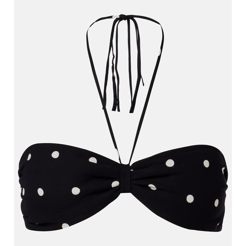 Adriana Degreas Polka-dot bandeau bikini top 67935666