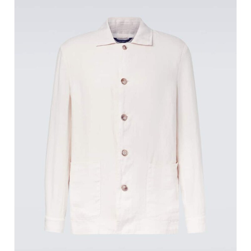 Fedeli Oxford linen jacket 68007312