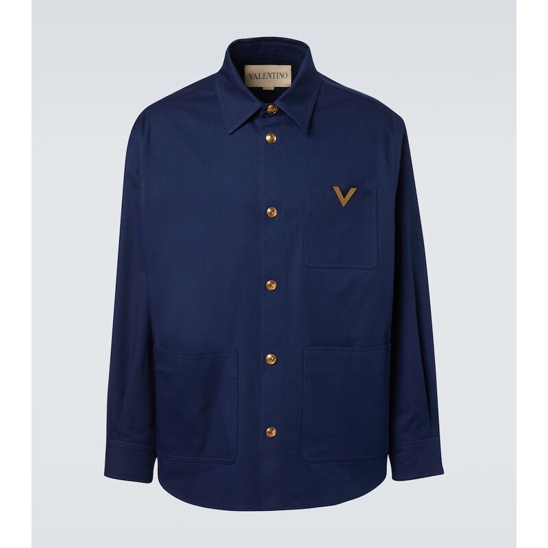 Valentino VGold cotton gabardine overshirt 68017587
