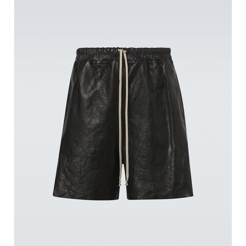 Rick Owens Leather Bermuda shorts 67966429