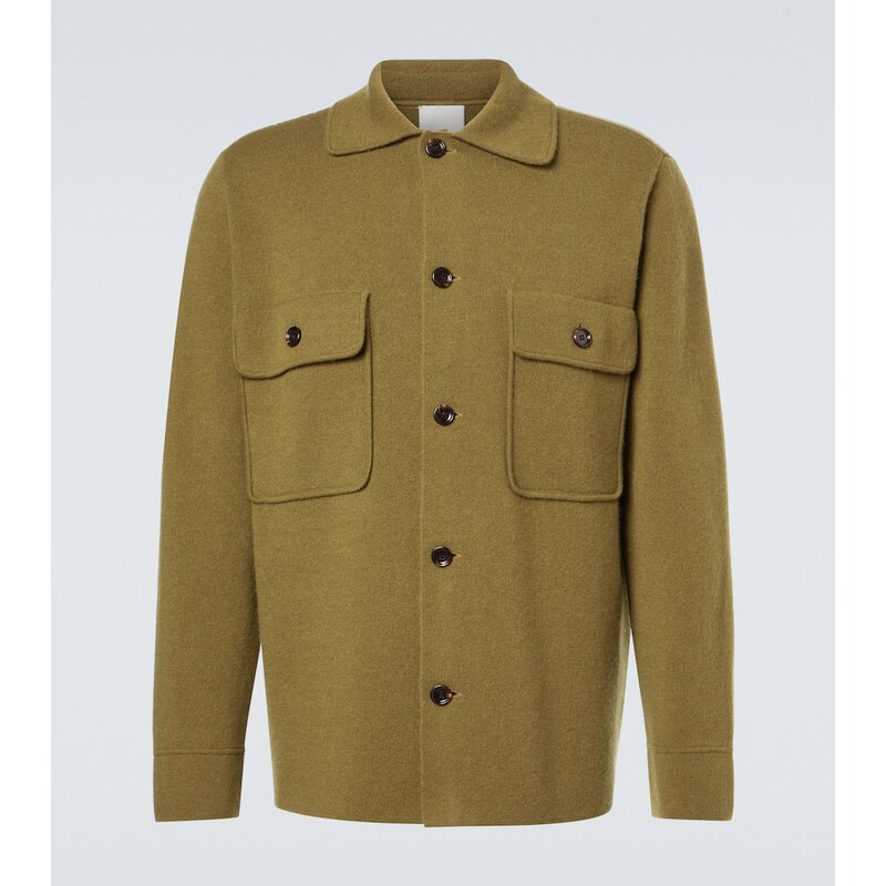 Allude Wool and cashmere overshirt 68123178