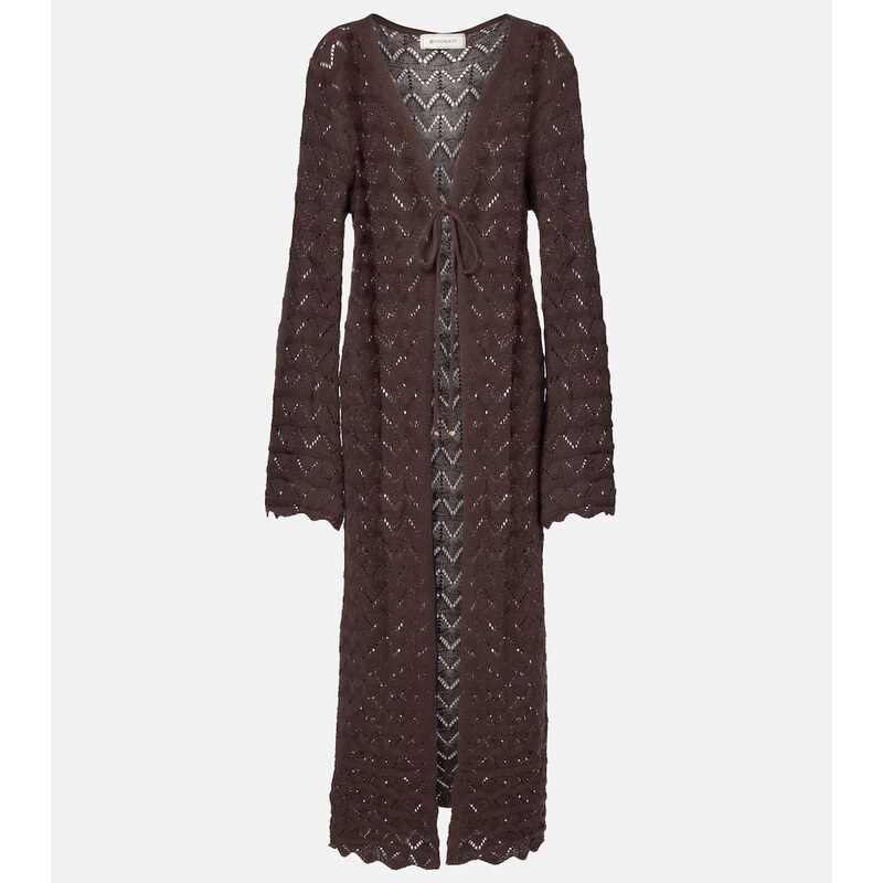 Bananhot Boha pointelle cotton-blend beach cover-up 68340946