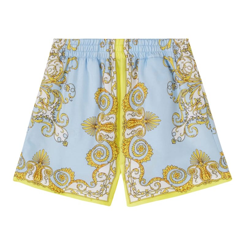 Versace Kids Barocco silk shorts 68062056