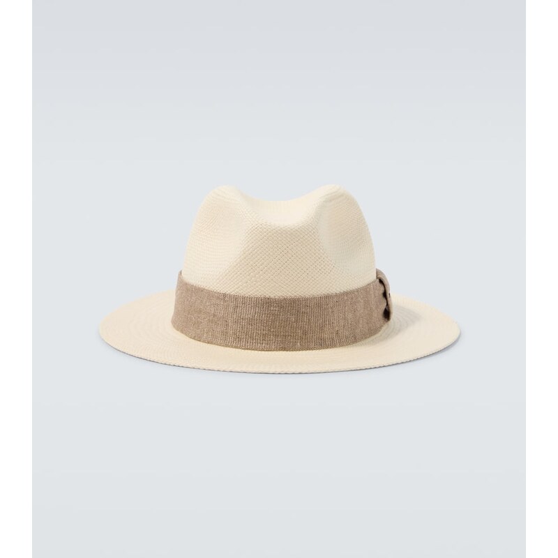 Kiton Straw fedora 68067300